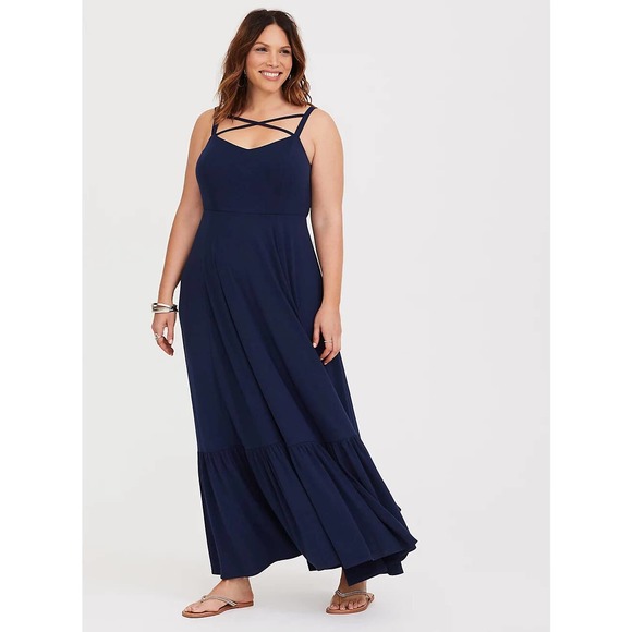 torrid Dresses & Skirts - NWT Torrid Jersey Criss Cross Maxi Dress Size: 2X